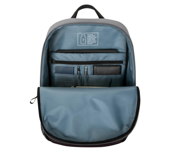 Targus Sagano 15.6" EcoSmart Campus Backpack Black/Grey - 1066960 - zdjęcie 5